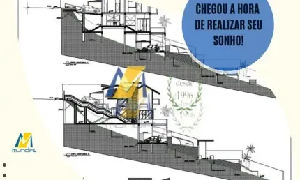 Vendo terreno com projeto aprovado para construção, em atibaia