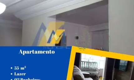 Apartamento com 2 quartos à venda na Rua Zumbi dos Palmares, Parque São Vicente, Mauá, 55 m2 por R$ 357.220