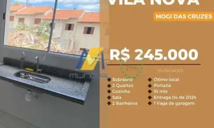Casa com 2 quartos à venda no Cézar de Souza, Mogi das Cruzes , 51 m2 por R$ 245.000