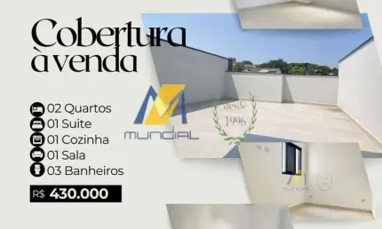 Cobertura com 88m² 1 vaga para venda em santo andré
