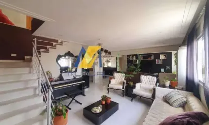 Luxuosa cobertura tríplex a venda com 3 suítes, 4 vagas em são caetano