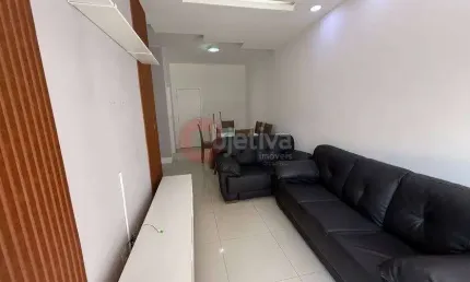 Apartamento linear, 2 quartos, mobiliado, vila nova - cabo frio/rj