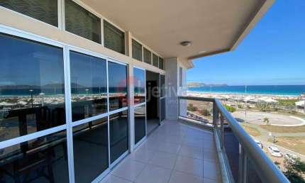 Apartamento linear 3 quartos, mobiliado, Praia do forte, Cabo Frio Rj