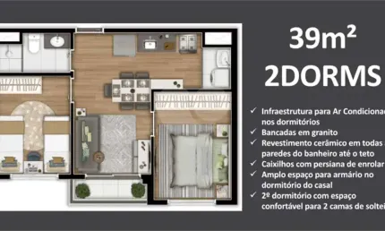 Apartamento com 2 quartos à venda na Avenida Professor Francisco Morato, 4228, Vila Sônia, São Paulo, 39 m2 por R$ 500.000