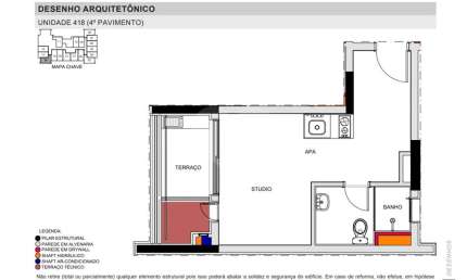 Apartamento com 1 quarto à venda na Rua Martins, 218, Butantã, São Paulo, 29 m2 por R$ 545.000