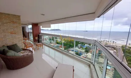 Apto alto padrão, 3 dorms, lazer, vista mar, 2 vagas, Enseada