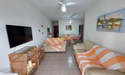 Apto 3 dorms., sacada, 1 vaga, 300mts praia Enseada