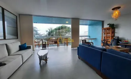 Apto 4 dorms., frente mar, sacada, 1 vaga, Pitangueiras
