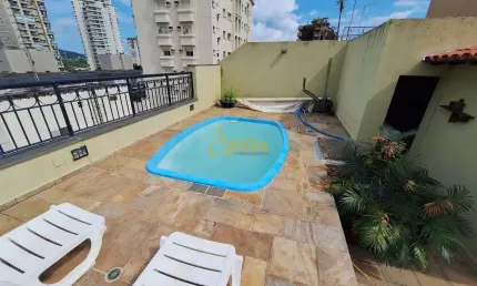 Cobertura 3 dorms., lazer, Enseada, região da Brunella