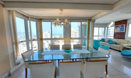 Cobertura 5 dorms., 3 vagas, vista para o mar, Enseada