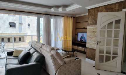 Apto 4 dorms., sacada, vista parcial mar, 1 vaga, Pitangueiras