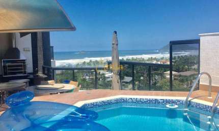 Cobertura Duplex alto padrão, VISTA PARA O MAR e SERRA DO MAR