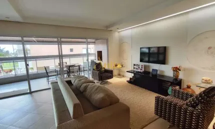 Apto alto padrão 5 suítes, terraço gourmet, 4 vagas, Enseada