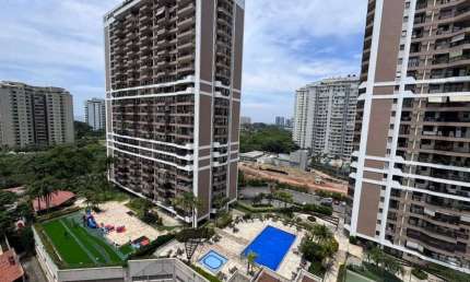 Apartamento na Barra da Tijuca, 2 Quartos, 1 Suíte, 88 m², Parque das Rosas, Andar Alto