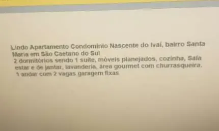 Apartamento com 1 quarto à venda no Santa Maria, São Caetano do Sul 