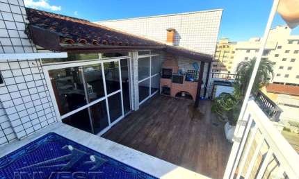 Ubatuba, Centro - Apartamento cobertura duplex com piscina privativa.