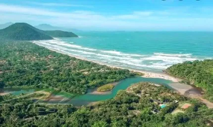 Ubatuba, Itamambuca - lote com 505,00 mts2, escritura definitiva, liberação ambiental em condomínio segurança 24 hs.