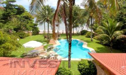 Ubatuba, Praia da Domingas Dias, Frente Mar, Linda casa com 800 m², de 05 suítes, área de lazer