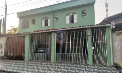 Sobrado com 4 quartos, Vila Atlântica, Mongaguá - R$ 350 mil, Cod: 416-12