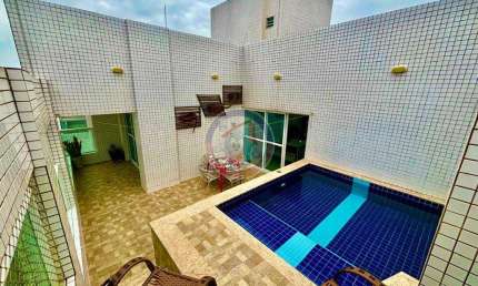 Cobertura com 4 quartos, Centro, Mongaguá - R$ 1.8 mi, Cod: 418-12