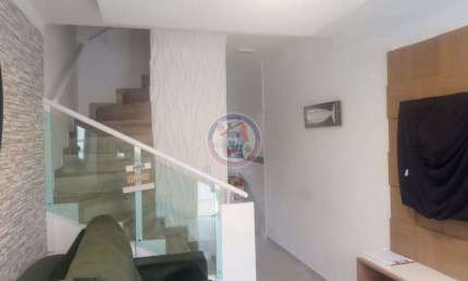 Sobrado de Condomínio com 2 quartos, Solemar, Praia Grande - R$ 335 mil, Cod: 7423-6