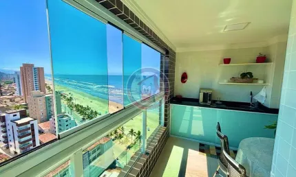 Apartamento com 2 quartos, Atlântica, Mongaguá - R$ 450 mil, Cod: 1331-15