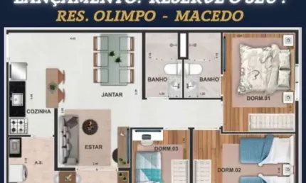 Apartamento à venda na Avenida Otávio Braga de Mesquita, 895, Vila Flórida, Guarulhos