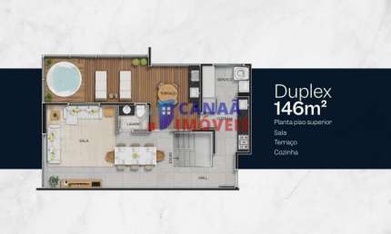 Cobertura duplex 3 suítes 146m² Belvedere Towers - próximo ao Praia Clube
