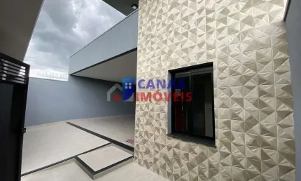 Bela casa térrea no novo mundo com escritório + 3 suítes