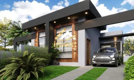 Casa 3 quartos sendo 1 suíte com espaço de terreno e projeto diferenciado