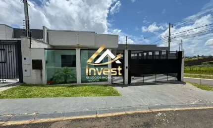 Belíssima casa 3 quartos sendo 1 suíte - com área gourmet.