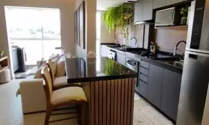 Apartamento à venda na Aclimação, Uberlândia-MG: 2 quartos, 1 suíte, 1 sala, 1 banheiro e 1 vaga - 58,00 m² de área