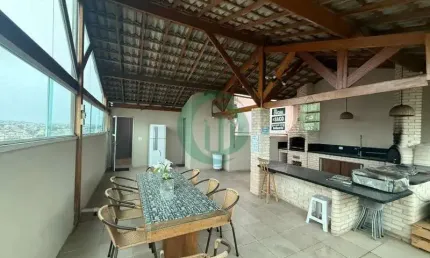 Cobertura mobiliada á venda na vila alzira, em santo andré.
