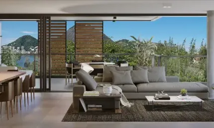 Apartamento pronto para morar com vista Lagoa Rodrigo de Freitas.