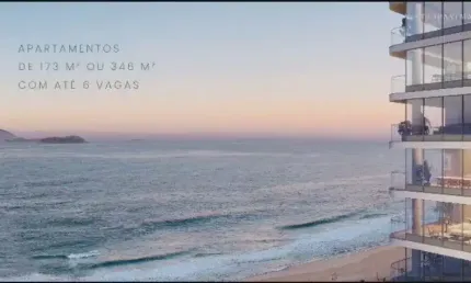 Apartamento 3 suítes na quadra da Praia com vista mar