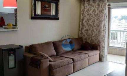 Apartamento com 3 dormitórios à venda, 93 m² por R$ 800.000,00 - Encruzilhada - Santos/SP