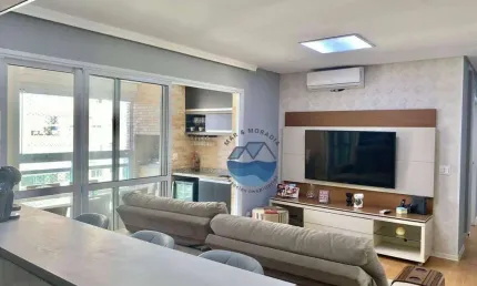 Apartamento com 2 dormitórios à venda, 78 m² por R$ 817.000,00 - Ponta da Praia - Santos/SP