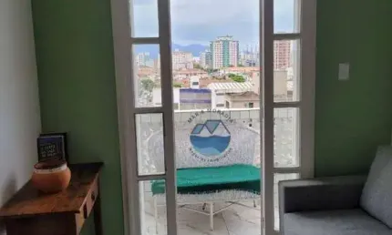Apartamento com 1 dormitório à venda, 47 m² por r$ 365.000,00 - embaré - santos/sp