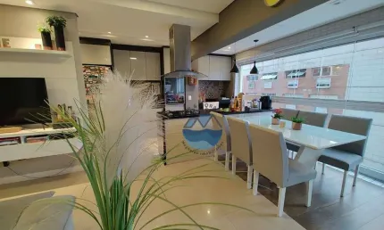 Apartamento à venda no legend residence, localizado no gonzaga, em santos.