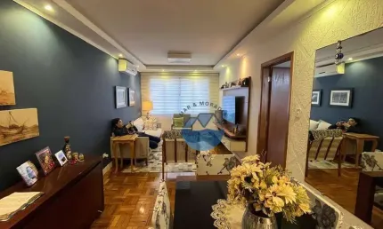 Apartamento à venda, prédio frente Mar - Bairro Boqueirão em Santos