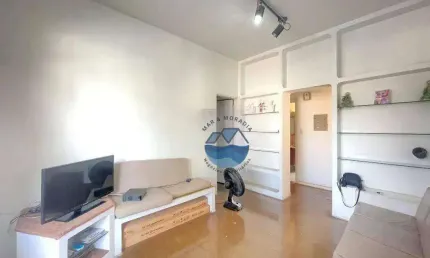 Apartamento com 2 dormitórios à venda, 60 m² por R$ 405.000,00 - Embaré - Santos/SP