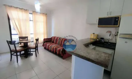 Flat com 1 dormitório à venda, 45 m² por R$ 190.000,00 - Itararé - São Vicente/SP