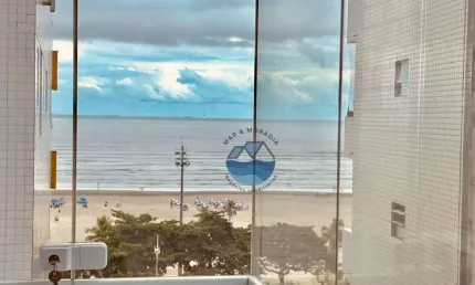 APARTAMENTO VENDA -  FRENTE MAR – 3 QUARTOS – VARANDA – 2 VAGAS  - JOSÉ MENINO – SANTOS