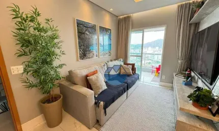 Apartamento com 2 dormitórios para alugar, 74 m² por R$ 8.000,02/mês - Gonzaga - Santos/SP