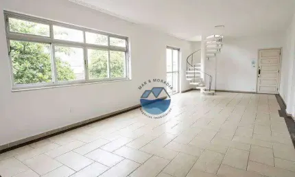 Apartamento Duplex com 5 dormitórios à venda, 208 m² por R$ 960.000,00 - Embaré - Santos/SP