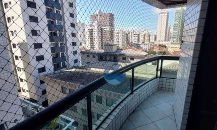 Apartamento com 2 dormitórios à venda, 65 m² por R$ 400.000,00 - Vila Guilhermina - Praia Grande/SP