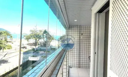 Apartamento com vista para o mar 1 quarto - boqueirão em santos