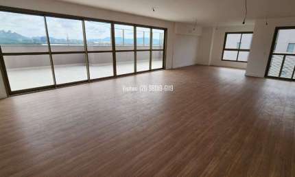 Pronto: Cobertura linear na Barra da Tijuca, Latitud, 4 suítes + DCE, 372m, ao lado do Rio Mar