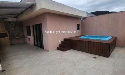 Oportunidade: Cobertura no Mio, 164m, já com piscina e churrasqueira e armários, financia e aceita FGTS