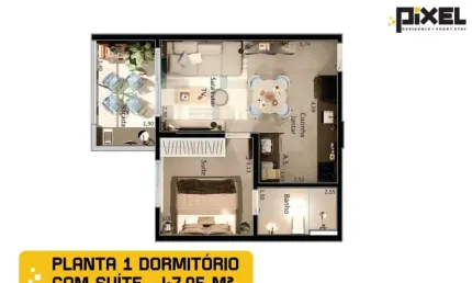 Apartamento com 1 dormitório à venda, 47 m² por r$ 344.000,00 - vila monte alegre - ribeirão preto/sp